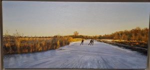 Schaatsers op de Plassen